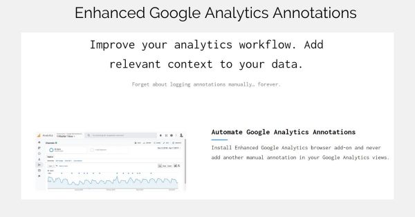 Enhanced Google Analytics Annotations